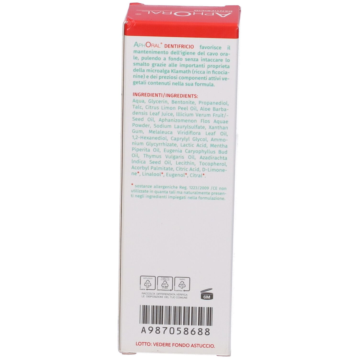 Aphoral Dentifricio 75 Ml
