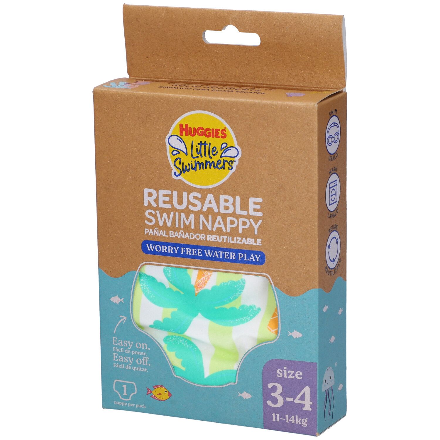 Huggies® Little Swimmers Lavabile Taglia 3-4