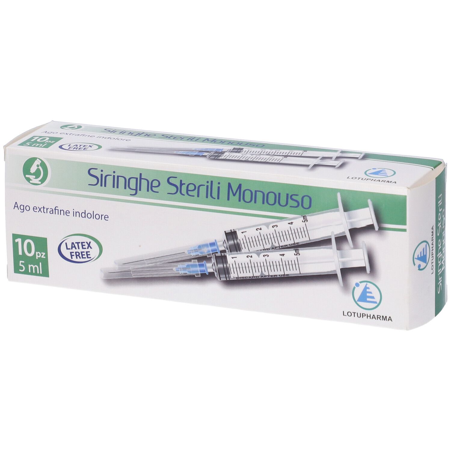 Siringa Sterile Monouso Da 5 Ml Lotupharma 10 Pezzi