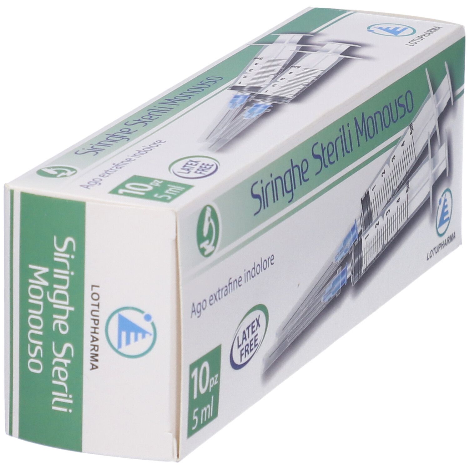 Siringa Sterile Monouso Da 5 Ml Lotupharma 10 Pezzi