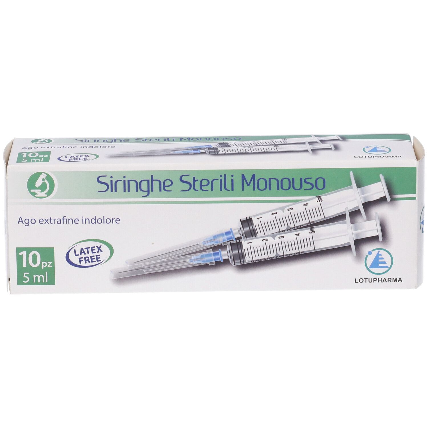 Siringa Sterile Monouso Da 5 Ml Lotupharma 10 Pezzi