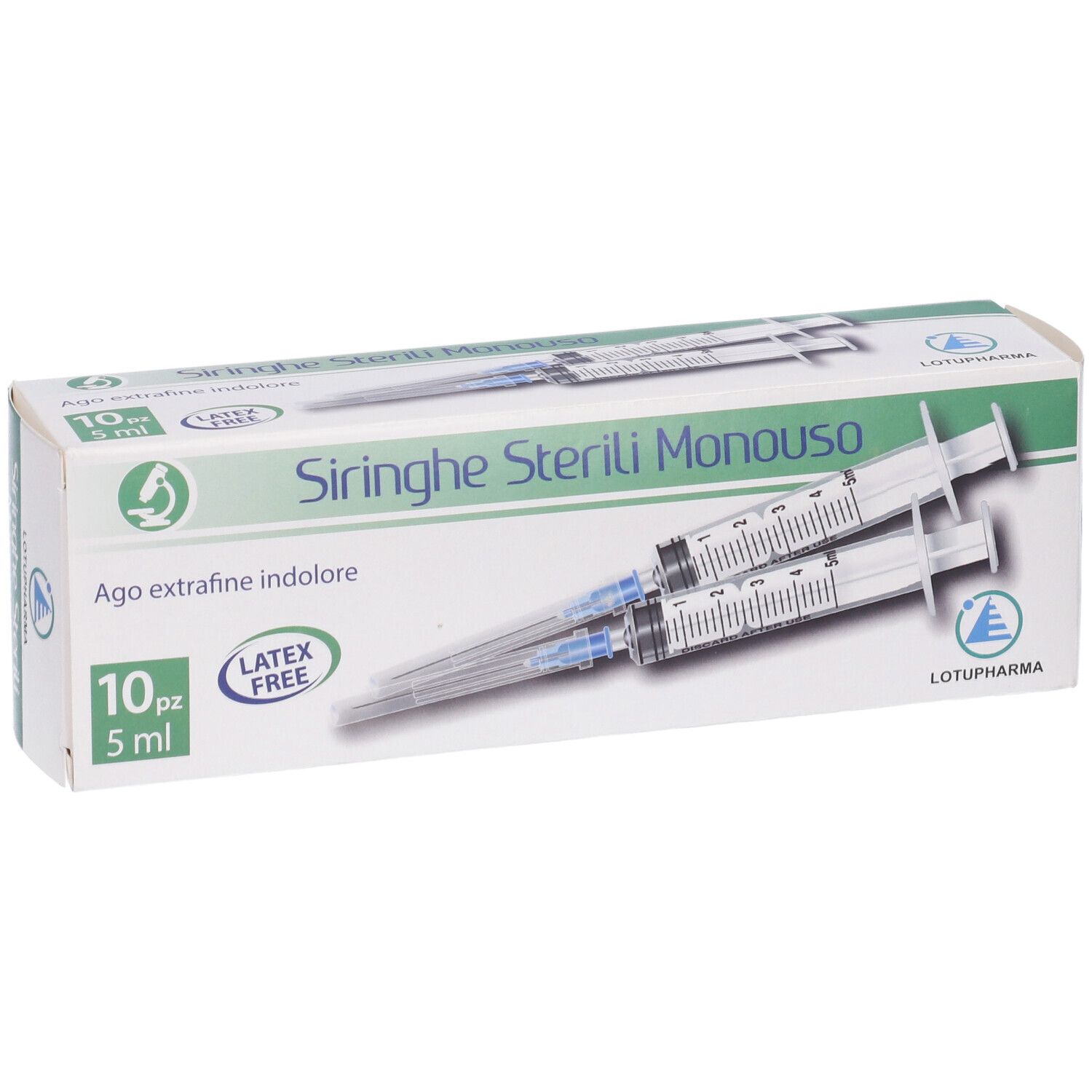 Siringa Sterile Monouso Da 5 Ml Lotupharma 10 Pezzi