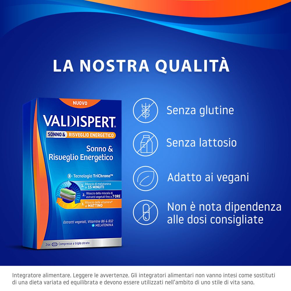 Valdispert Sonno & Risveglio Energetico Compresse con Melatonina