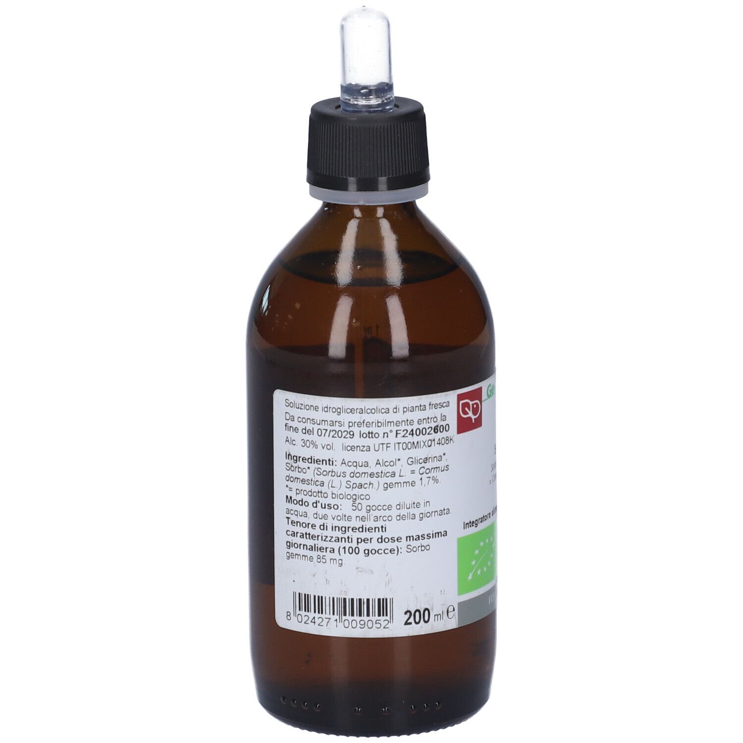 Sorbo Macerato Glicerico 200 Ml Bio
