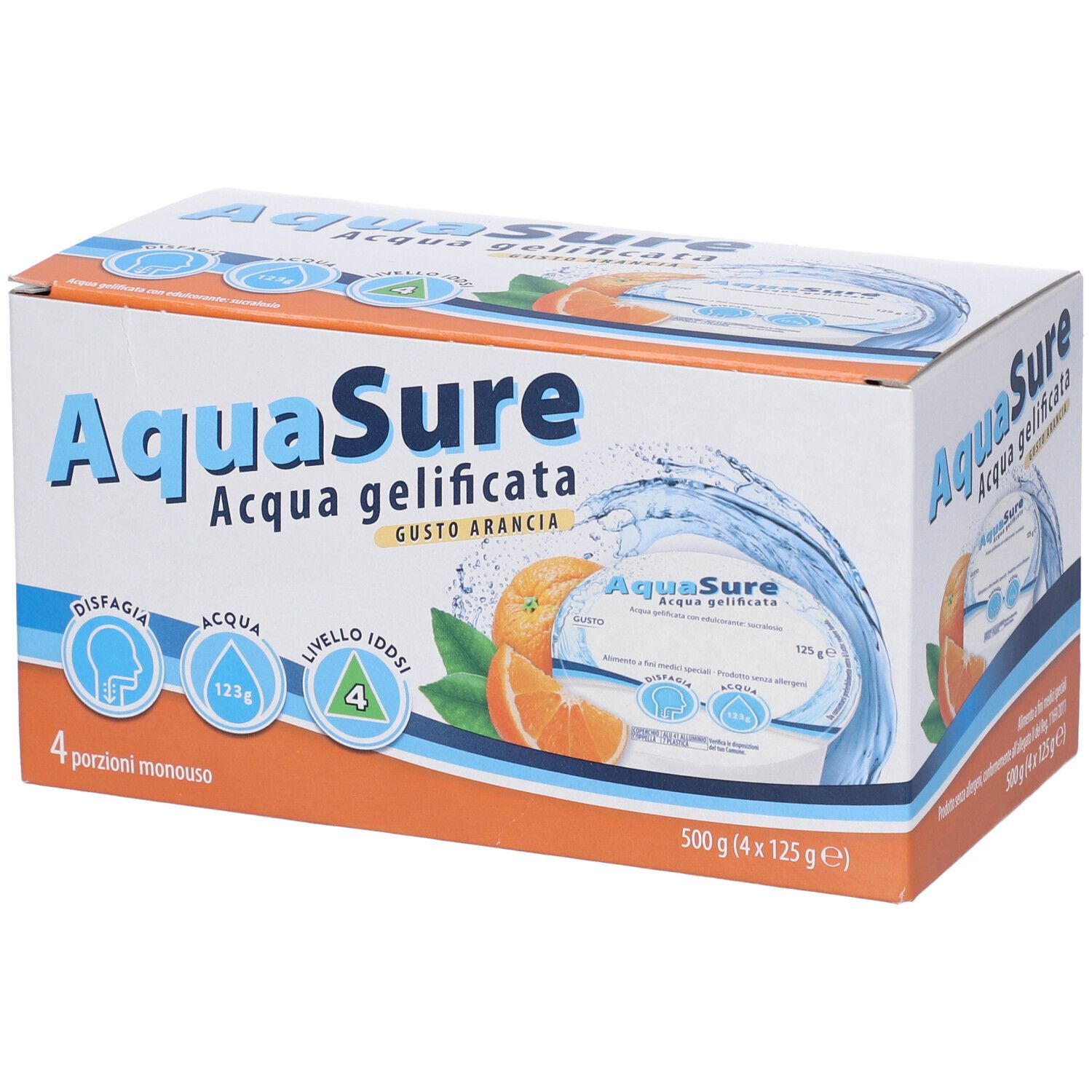 AquaSure Acqua Gelificata Gusto Arancia