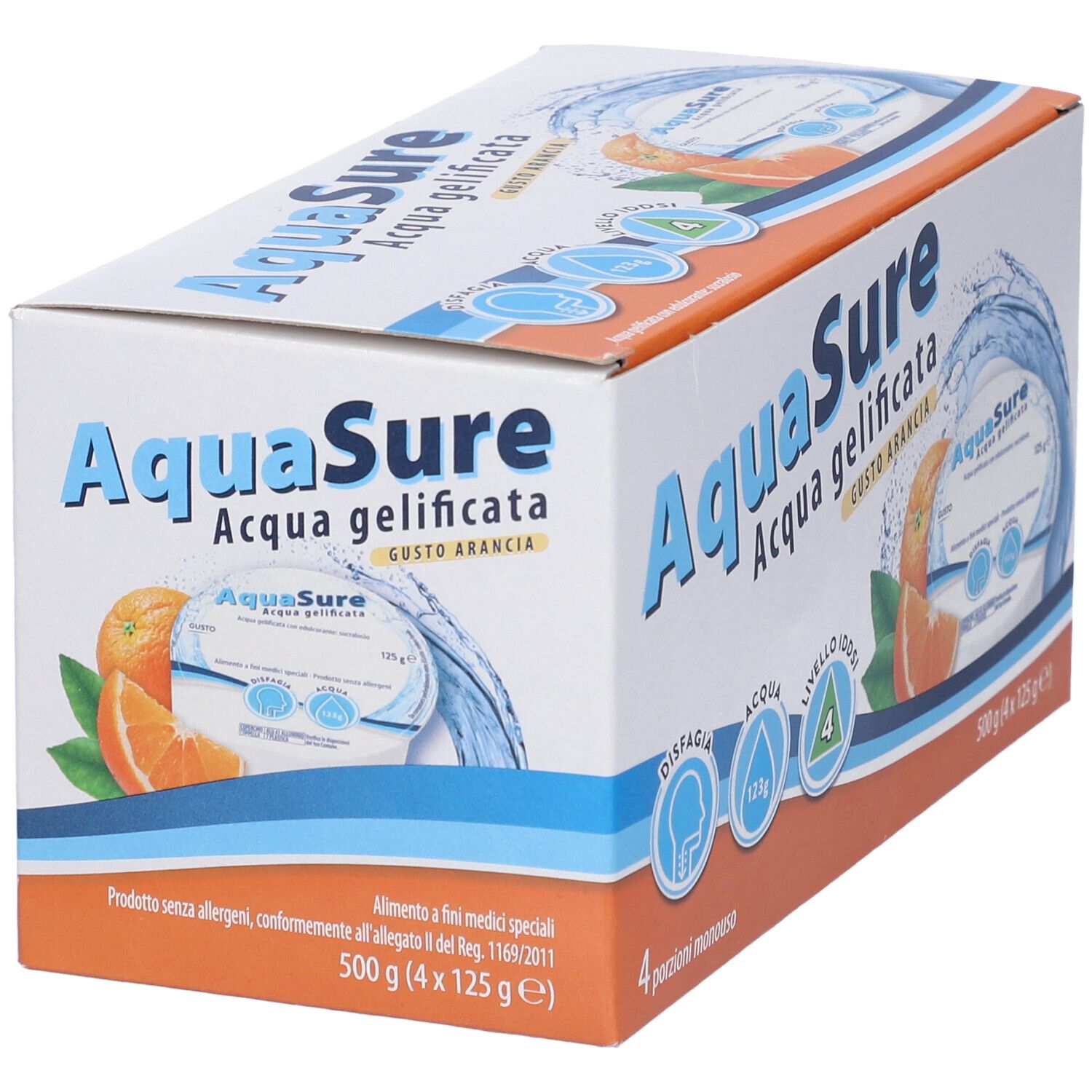 AquaSure Acqua Gelificata Gusto Arancia