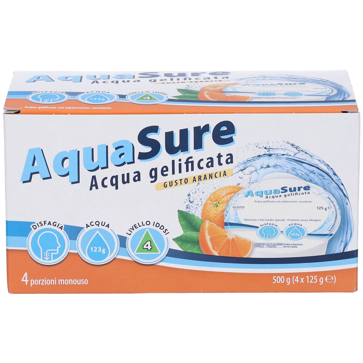AquaSure Acqua Gelificata Gusto Arancia