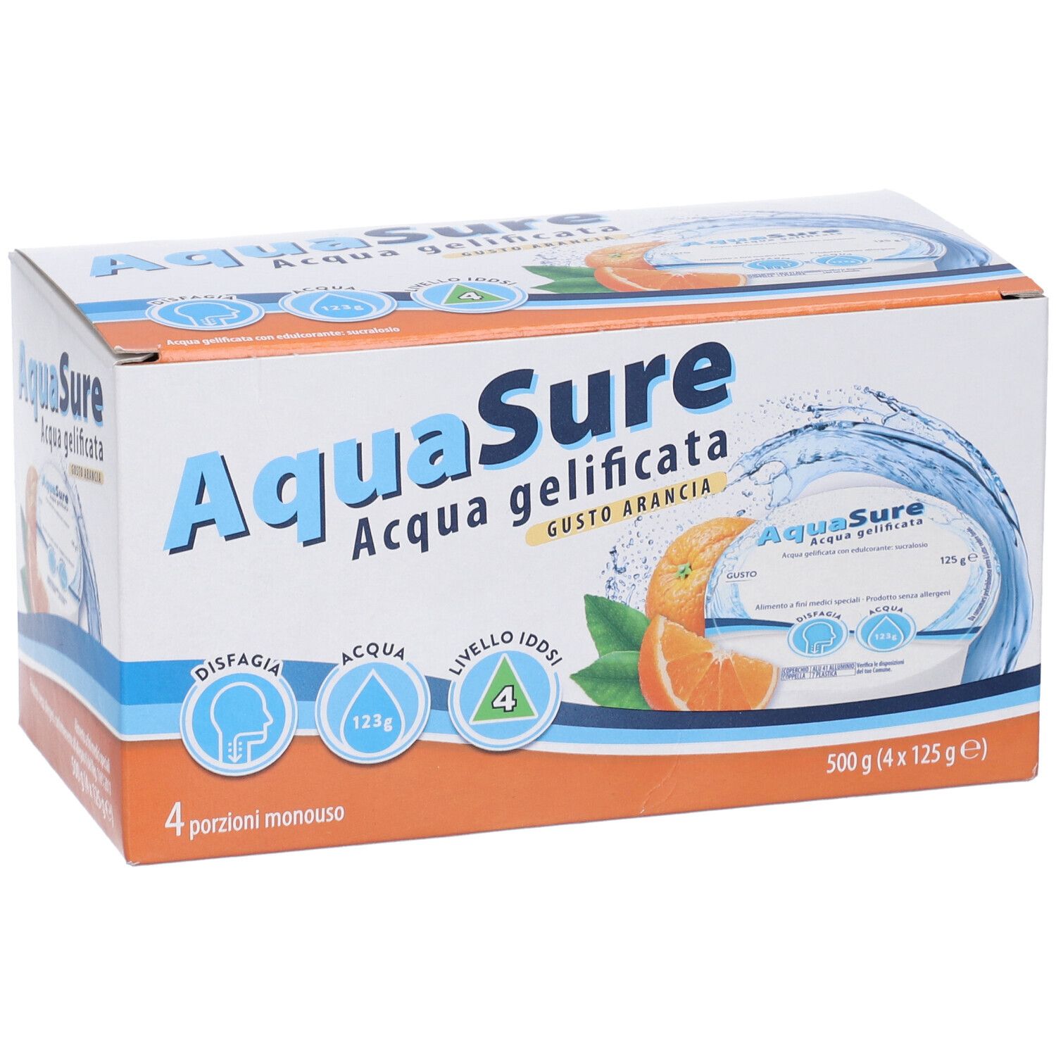 AquaSure Acqua Gelificata Gusto Arancia