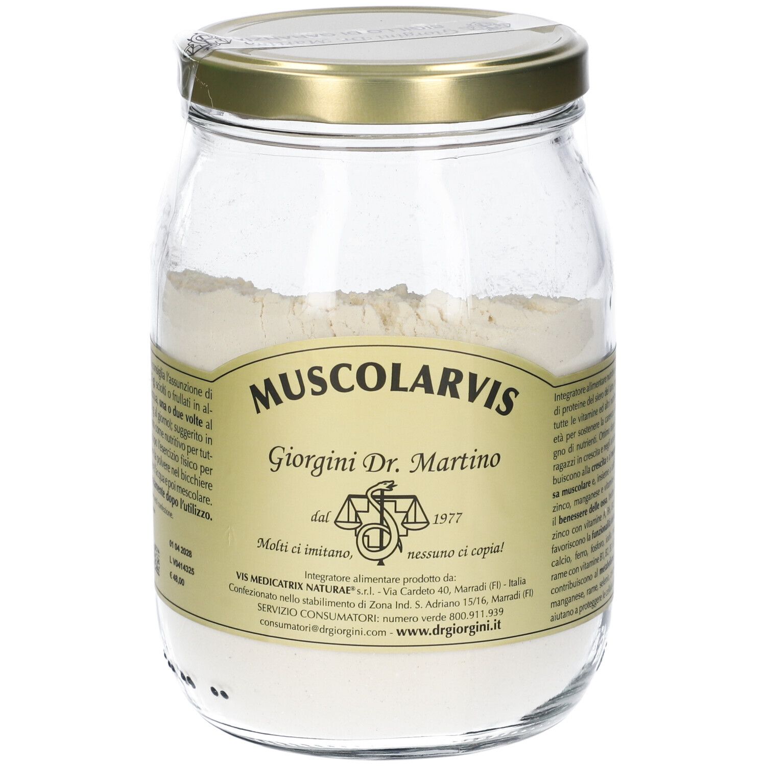 Muscolarvis Polvere 500 G