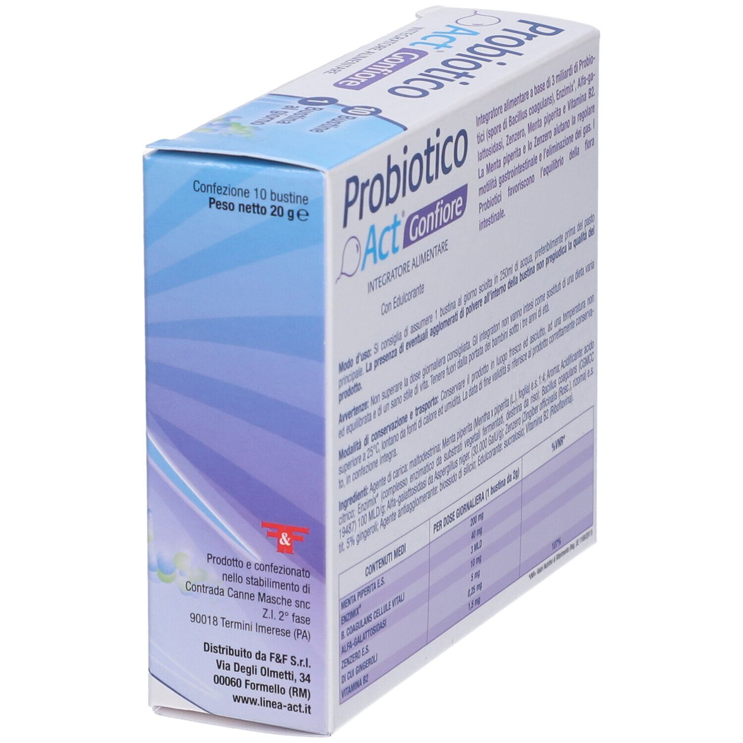 Probiotico Act Gonfiore Bustine