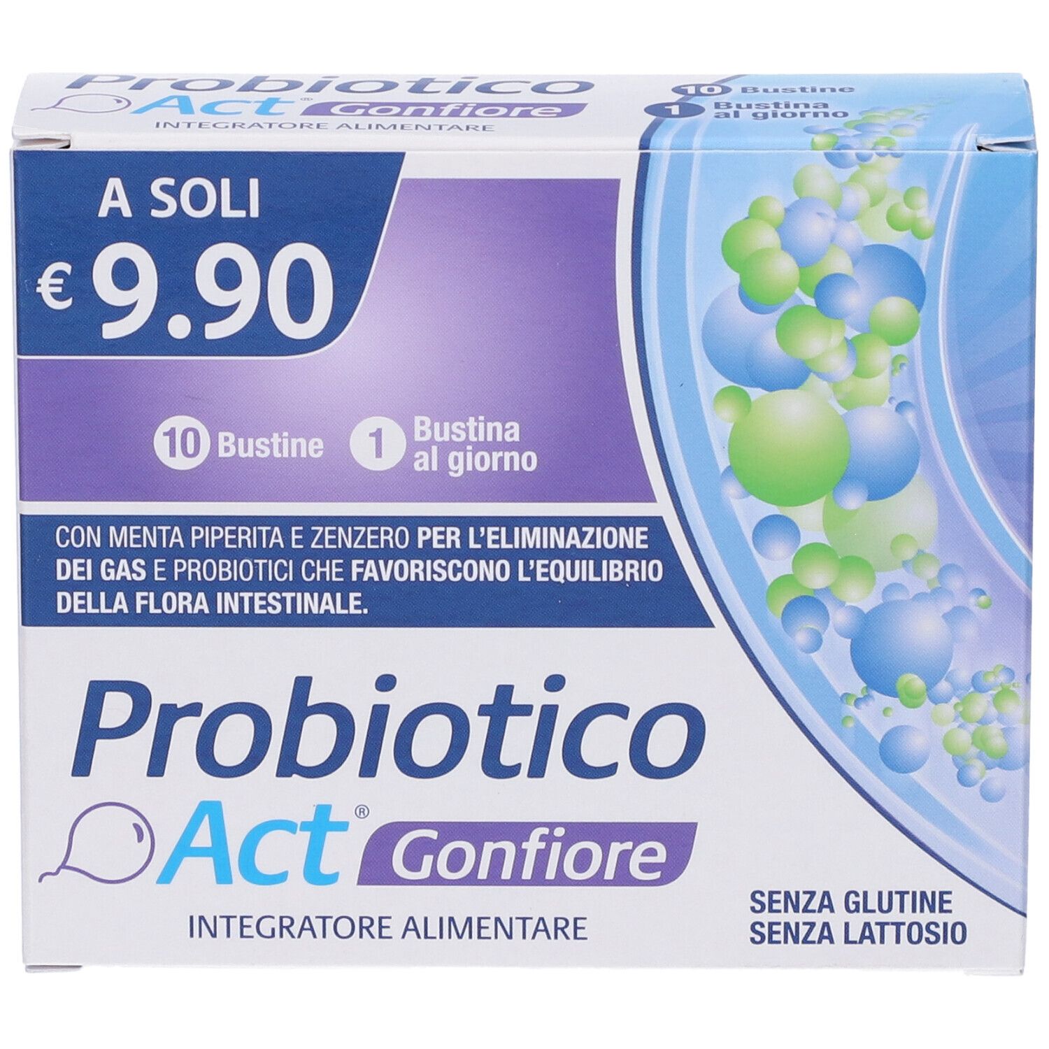 Probiotico Act Gonfiore Bustine
