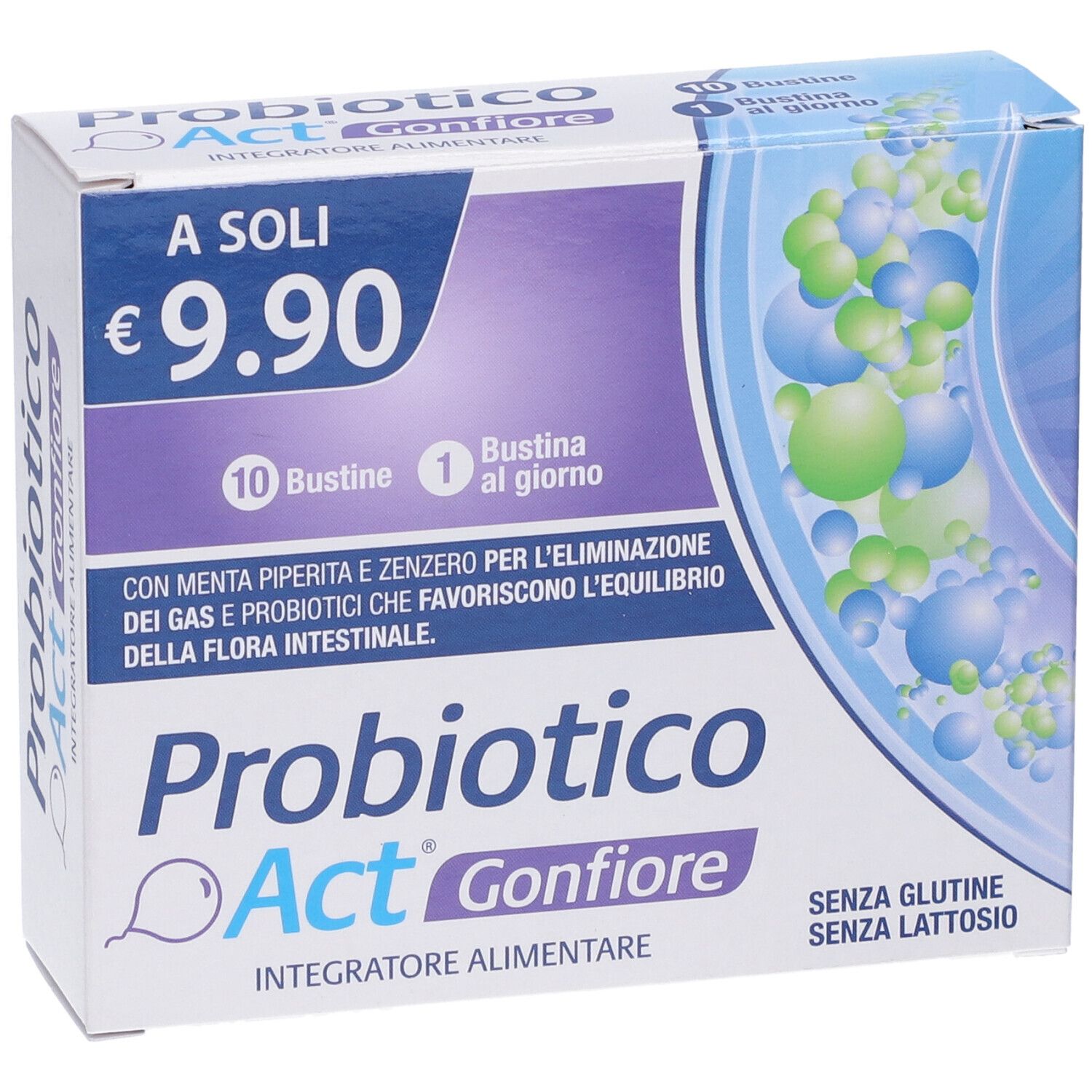 Probiotico Act Gonfiore Bustine