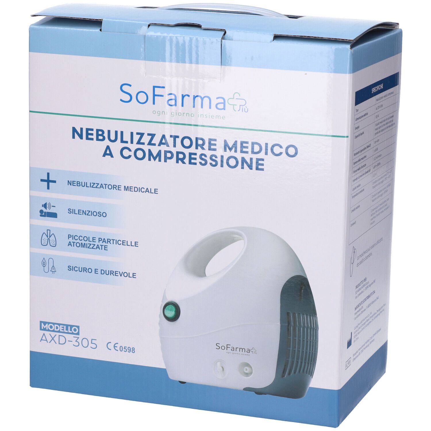 Sofarmapiu' Nebulizzatore Medico A Compressione