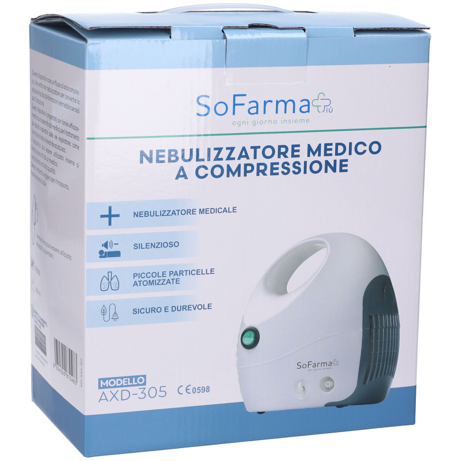 Sofarmapiu' Nebulizzatore Medico A Compressione