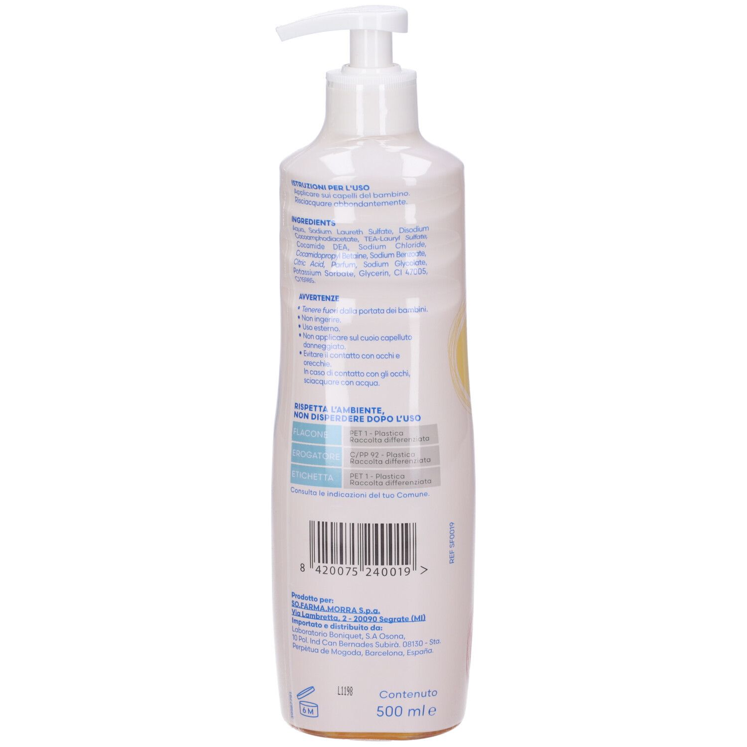 Sofarmapiu' Shampoo Baby