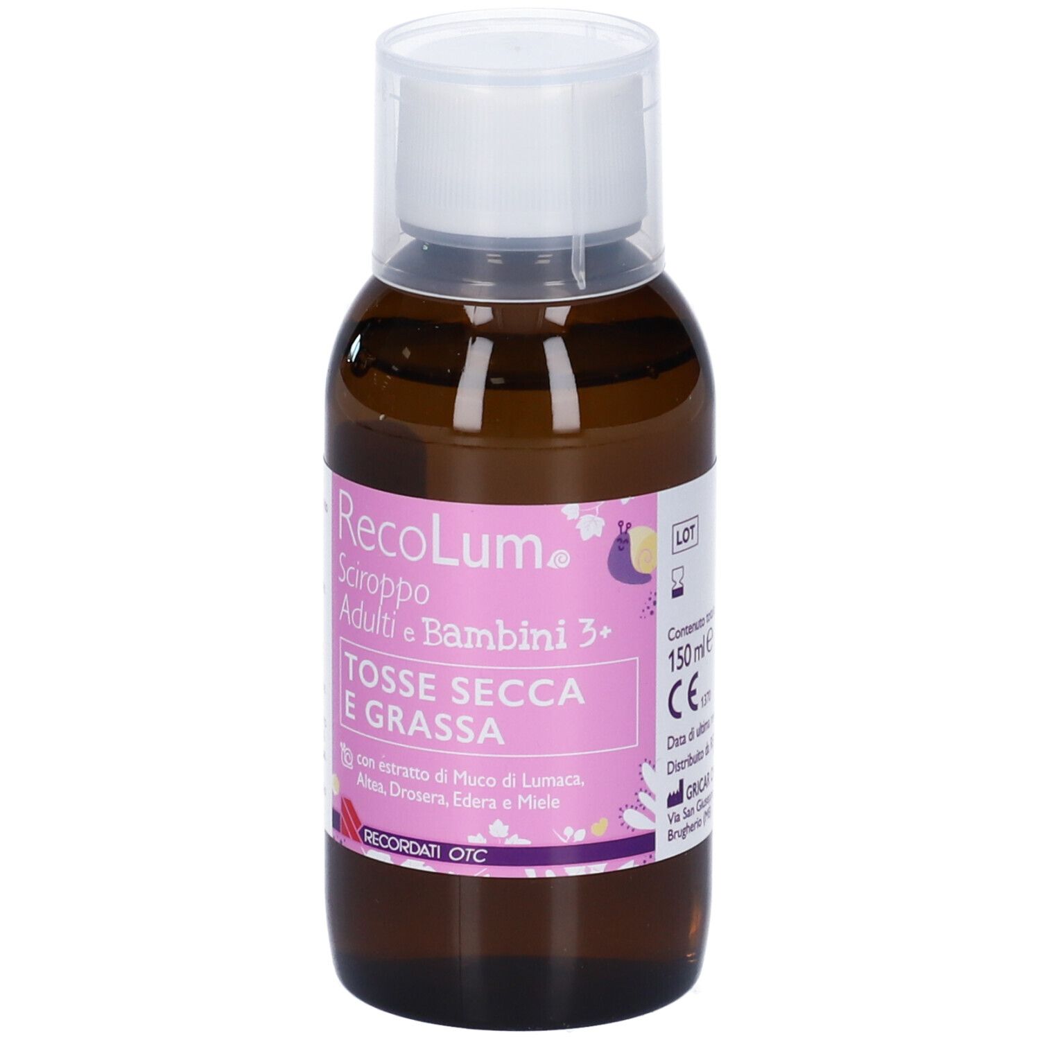 Recolum Sciroppo Tosse Adulti-Bambini 150 Ml