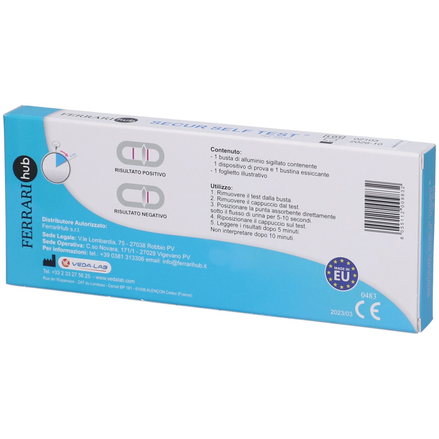 Test Secur Autodiagnostico Diagnosi Gravidanza Nelle Urine