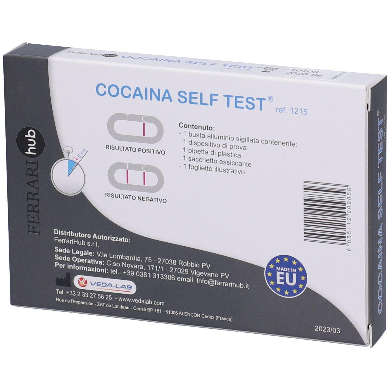 Ferrari Hub Cocaina Self Test