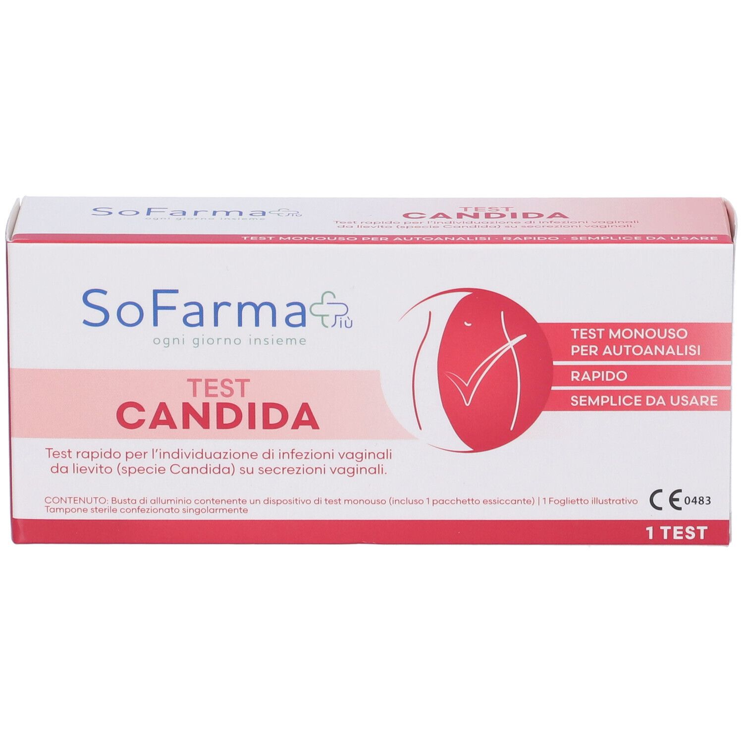 Sofarmapiu' Test Autodiagnostico Candida Albicans