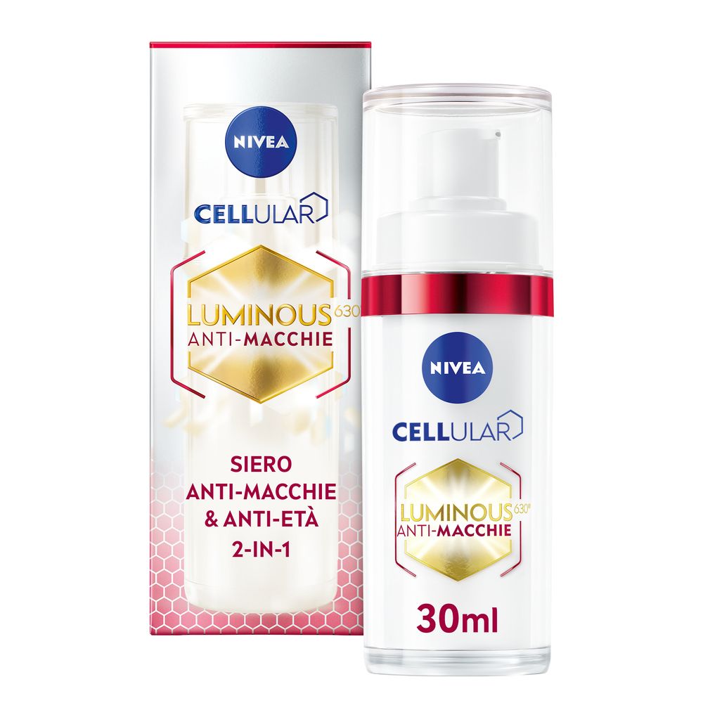 Nivea Luminous630 Siero Anti-Età & Anti-Macchie 30 ml, Siero viso antirughe e macchie