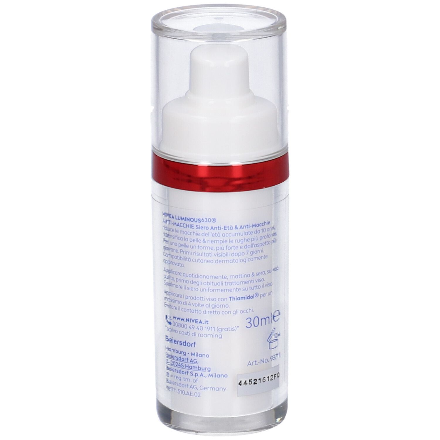 Nivea Luminous630 Siero Anti-Età & Anti-Macchie 30 ml, Siero viso antirughe e macchie