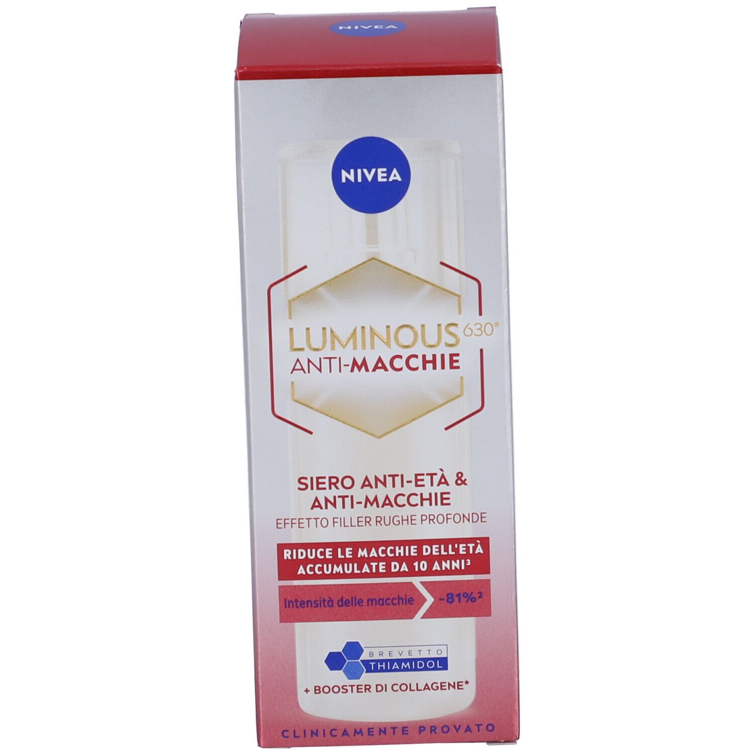 Nivea Luminous630 Siero Anti-Età & Anti-Macchie 30 ml, Siero viso antirughe e macchie