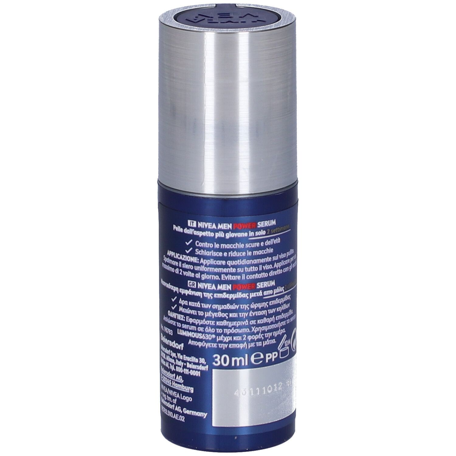 Nivea Men Anti-Age Power Serum Anti-Macchie 30 ml, Siero viso uomo antirughe e macchie