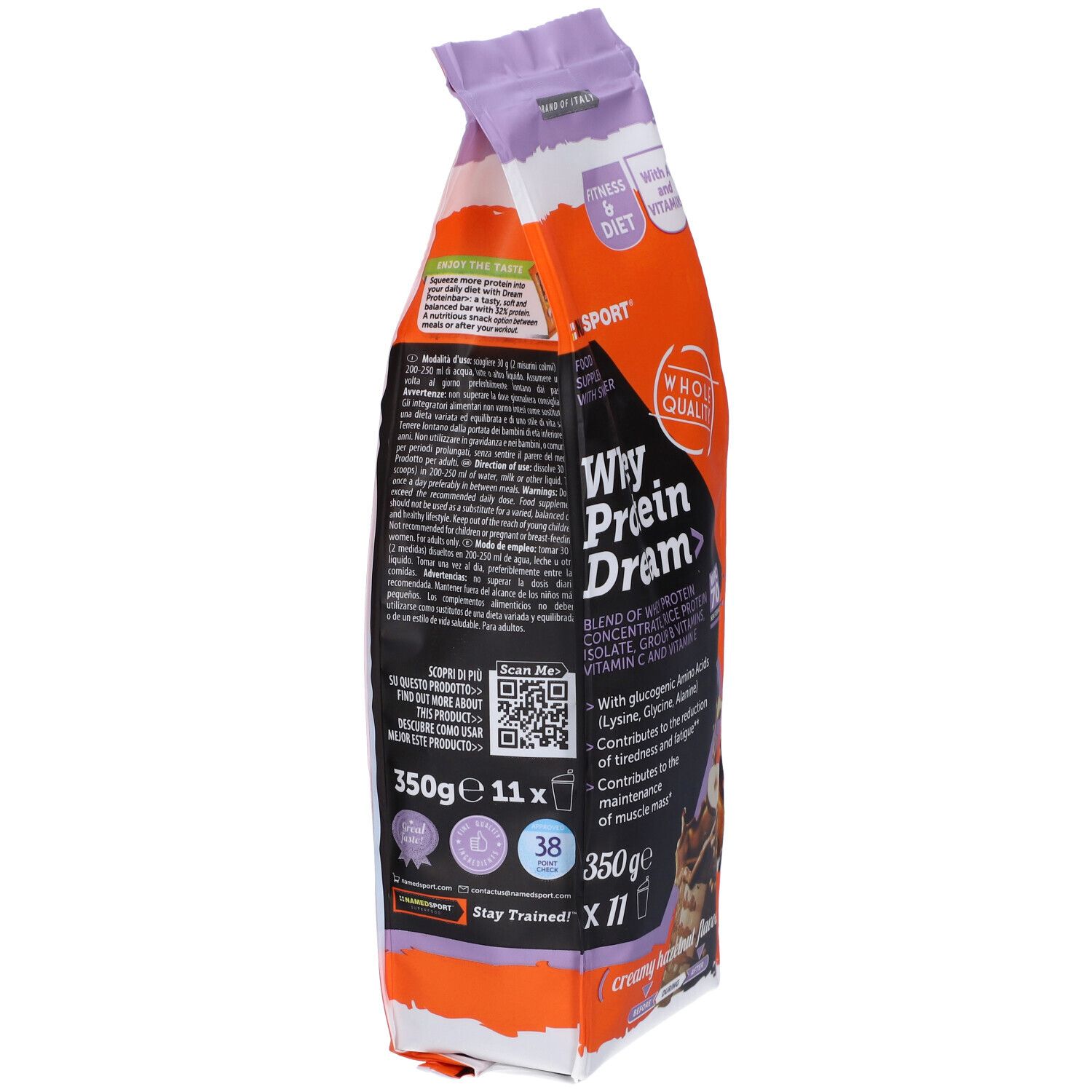 NAMEDSPORT® Whey Protein Dream Creamy Hazelnut Flavour