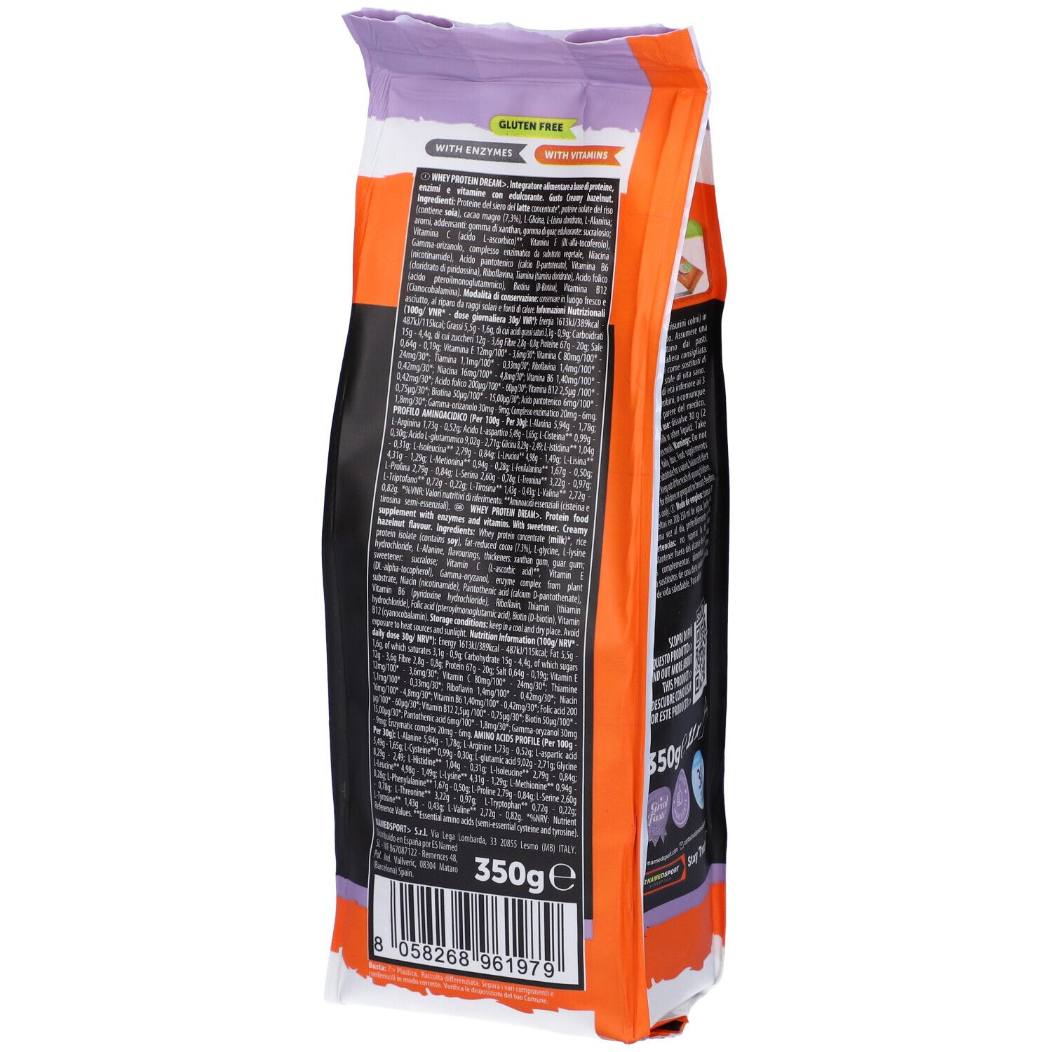 NAMEDSPORT® Whey Protein Dream Creamy Hazelnut Flavour