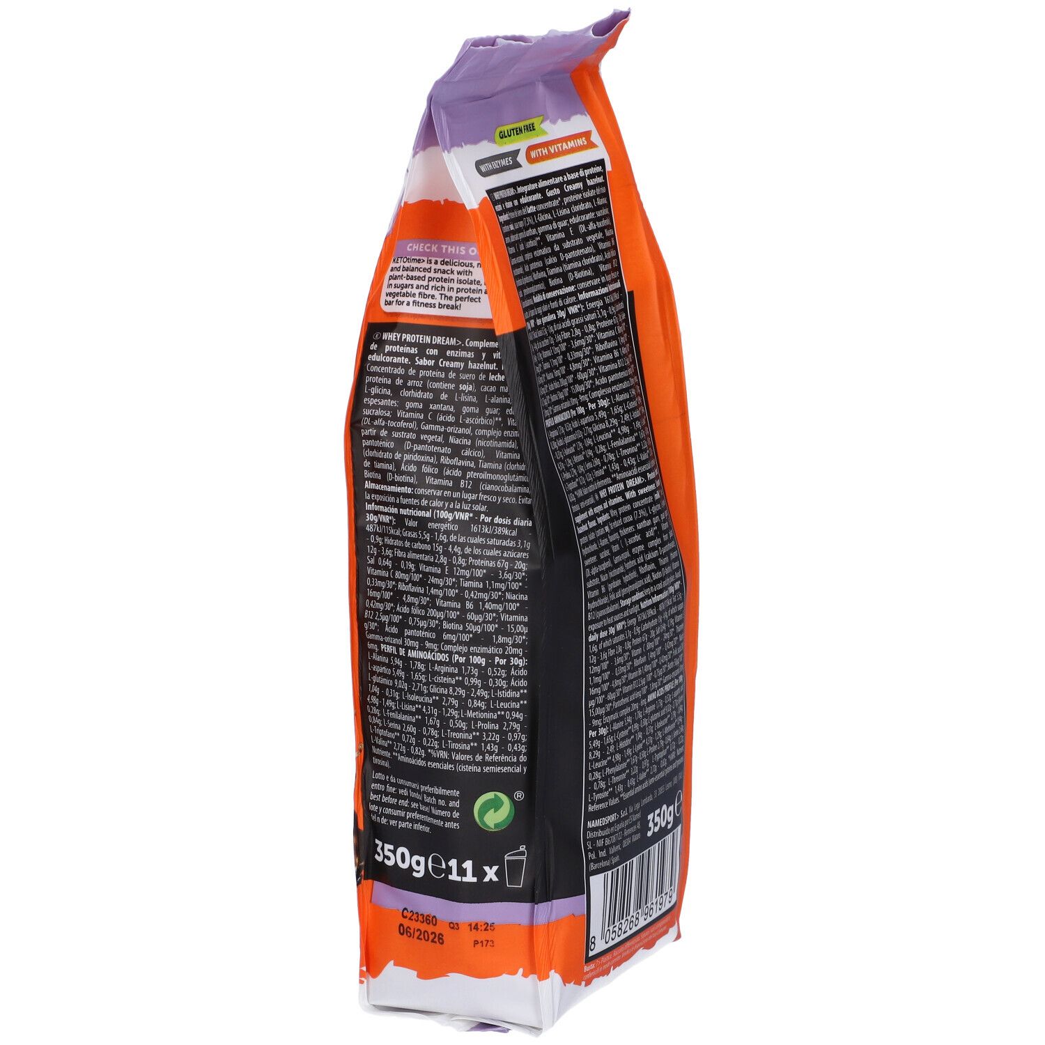 NAMEDSPORT® Whey Protein Dream Creamy Hazelnut Flavour