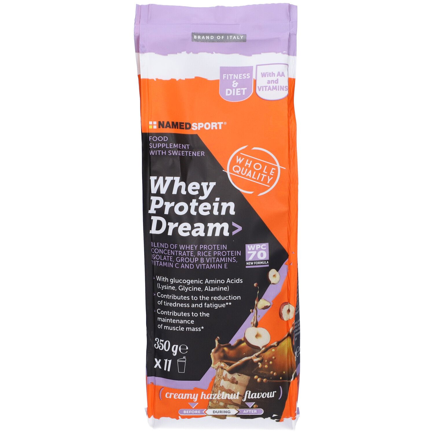 NAMEDSPORT® Whey Protein Dream Creamy Hazelnut Flavour