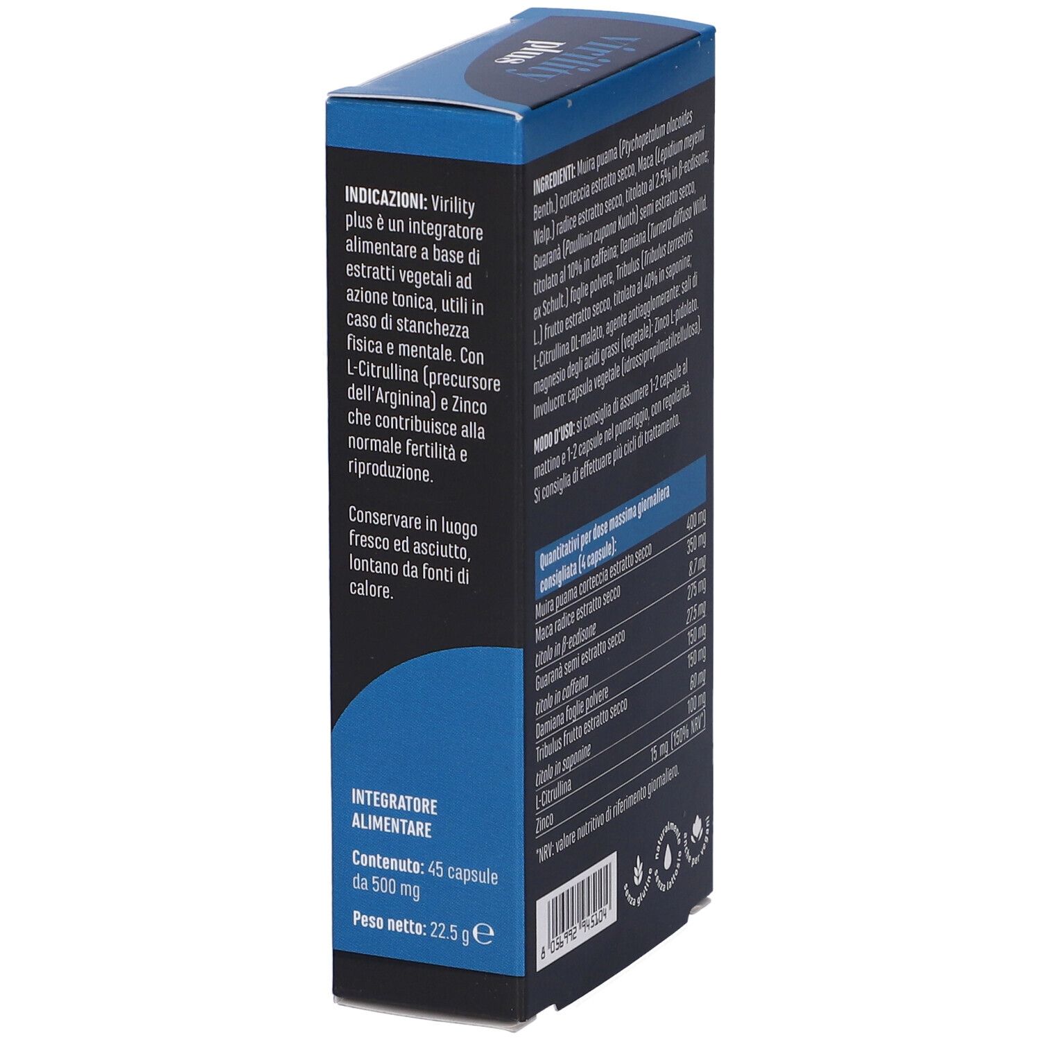 Erba Vita Virility Plus Tonico per Lui Capsule