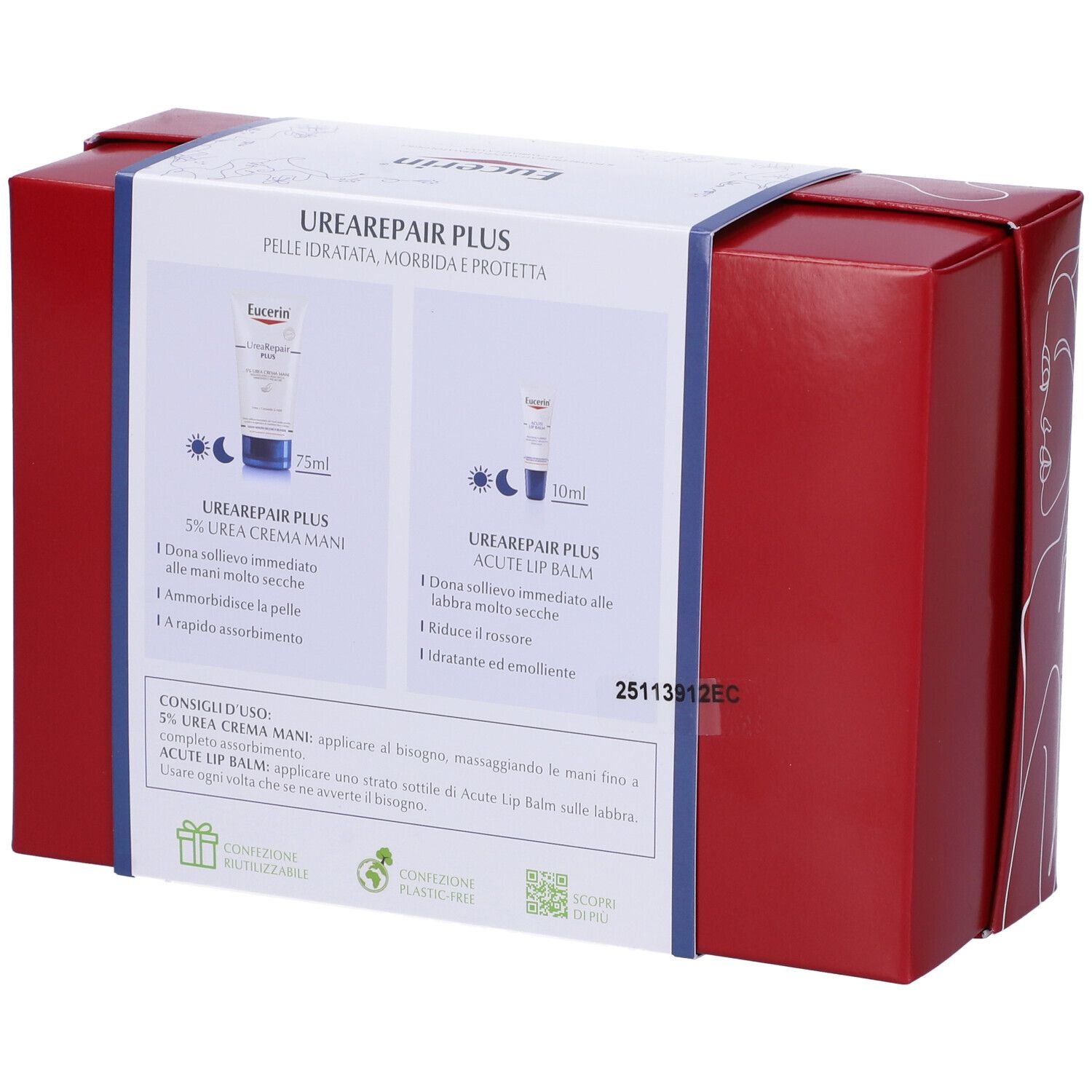 Eucerin Box UreaRepair PLUS Crema Mani + Balsamo Labbra