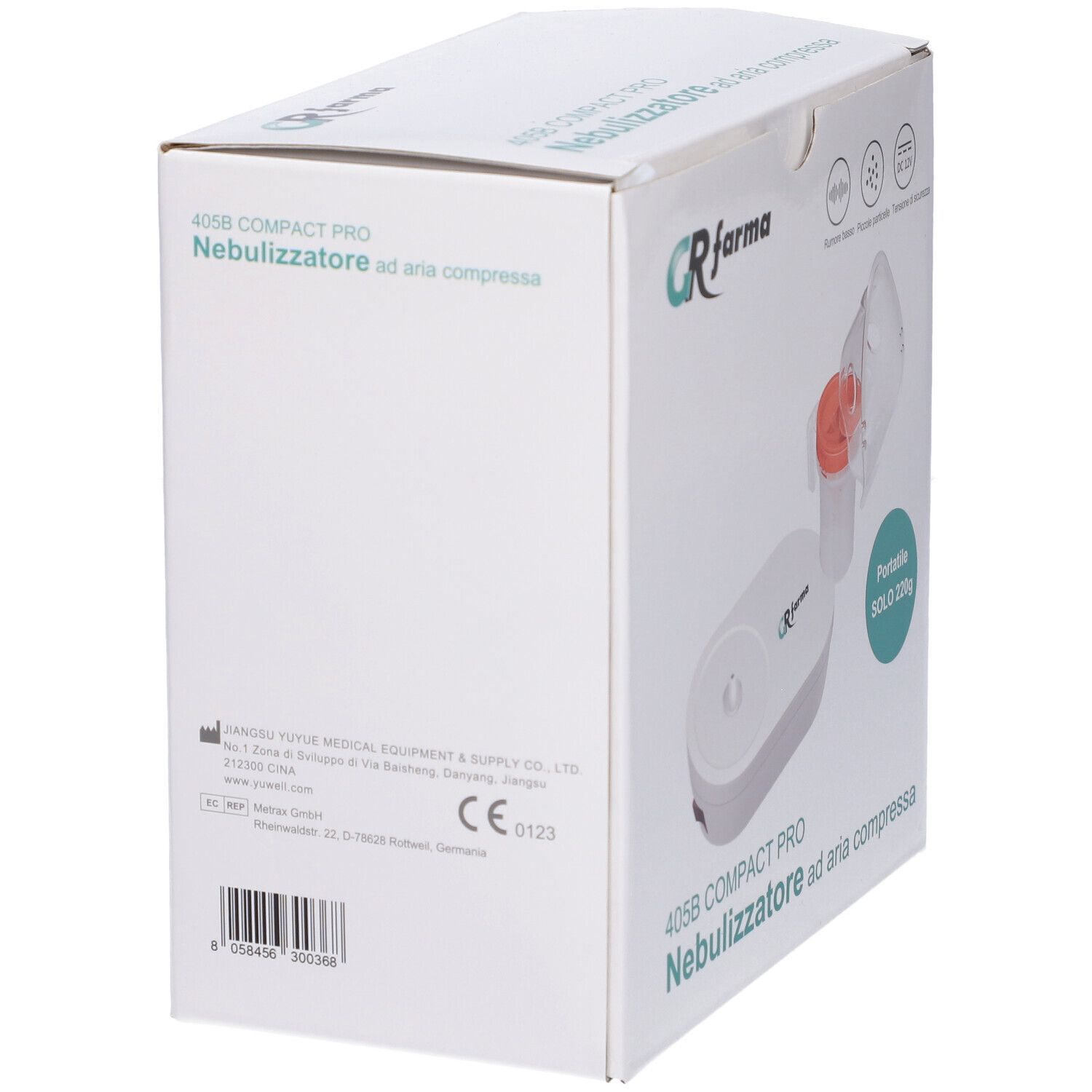 GR Farma Nebulizzatore Ad Aria Compressa 405B Compact Pro