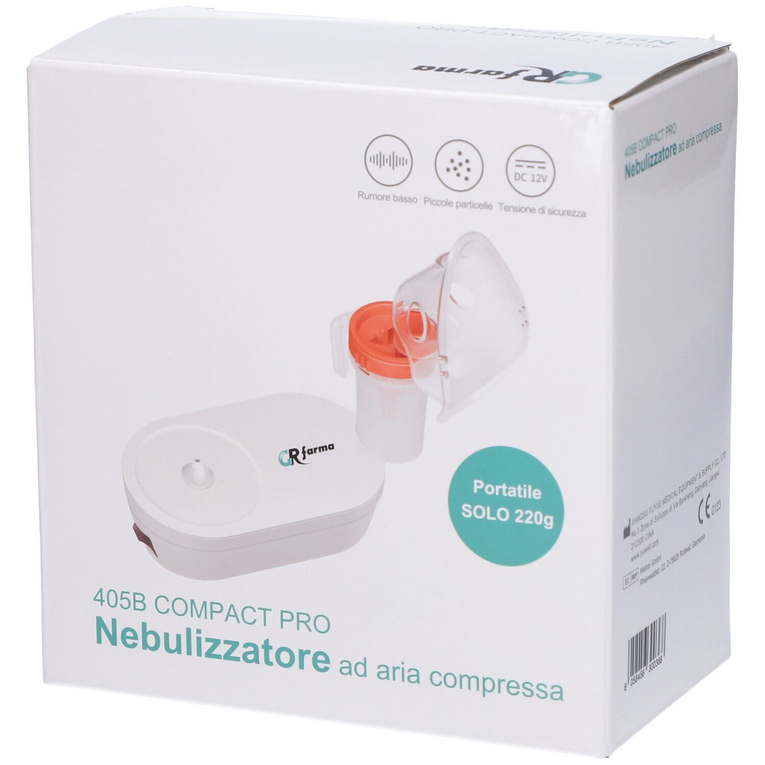GR Farma Nebulizzatore Ad Aria Compressa 405B Compact Pro