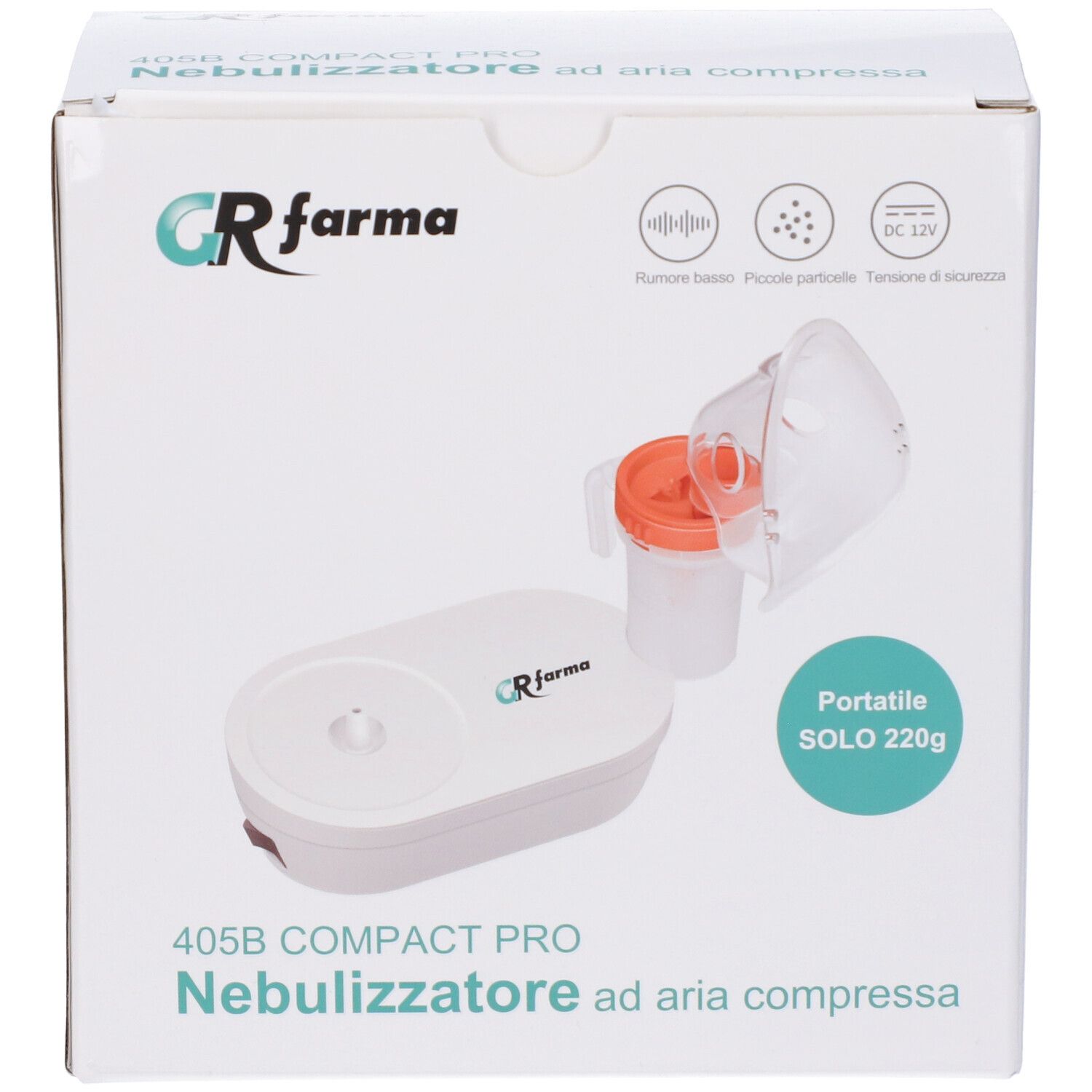GR Farma Nebulizzatore Ad Aria Compressa 405B Compact Pro