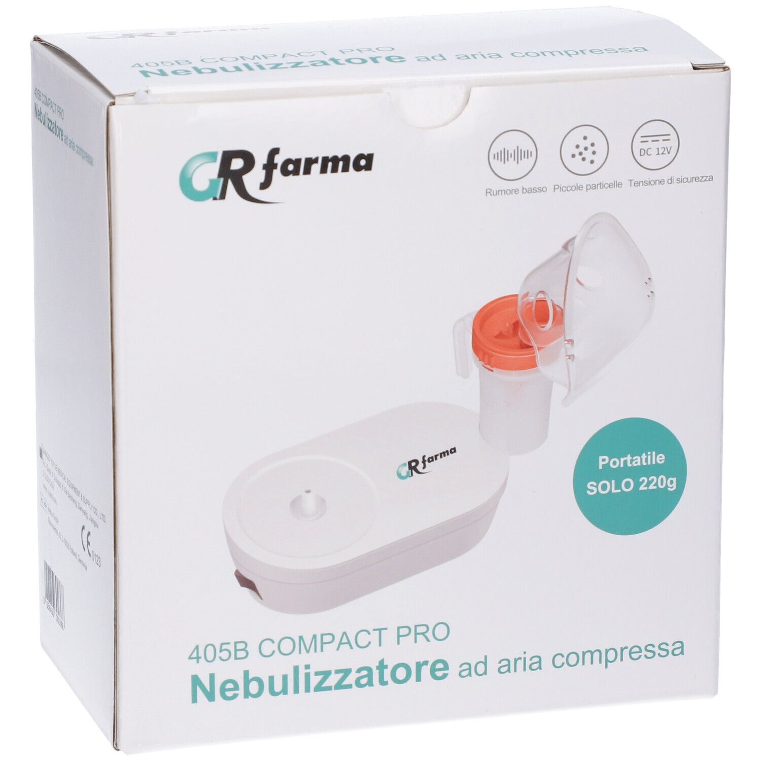 GR Farma Nebulizzatore Ad Aria Compressa 405B Compact Pro