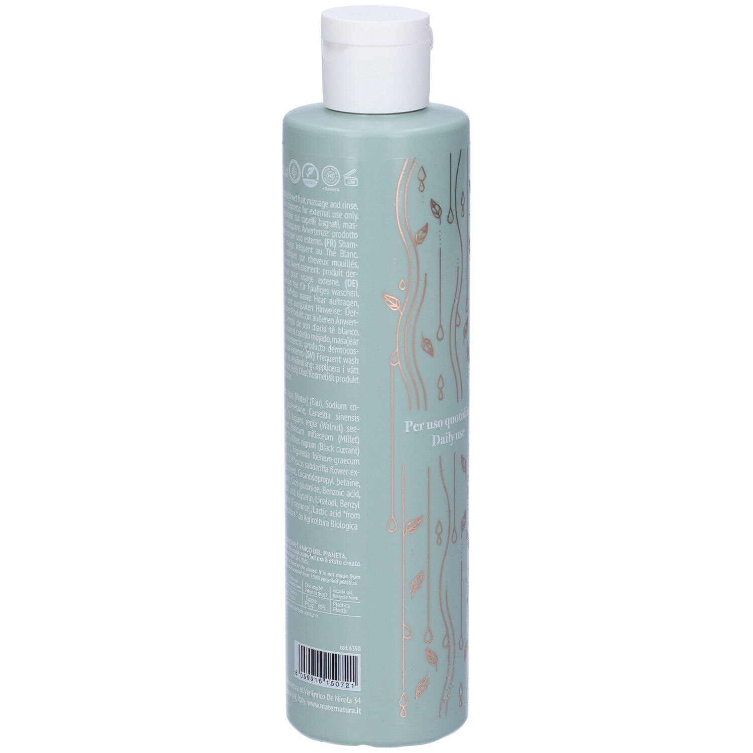Maternatura Shampoo Lavaggi Frequenti al Tè Bianco