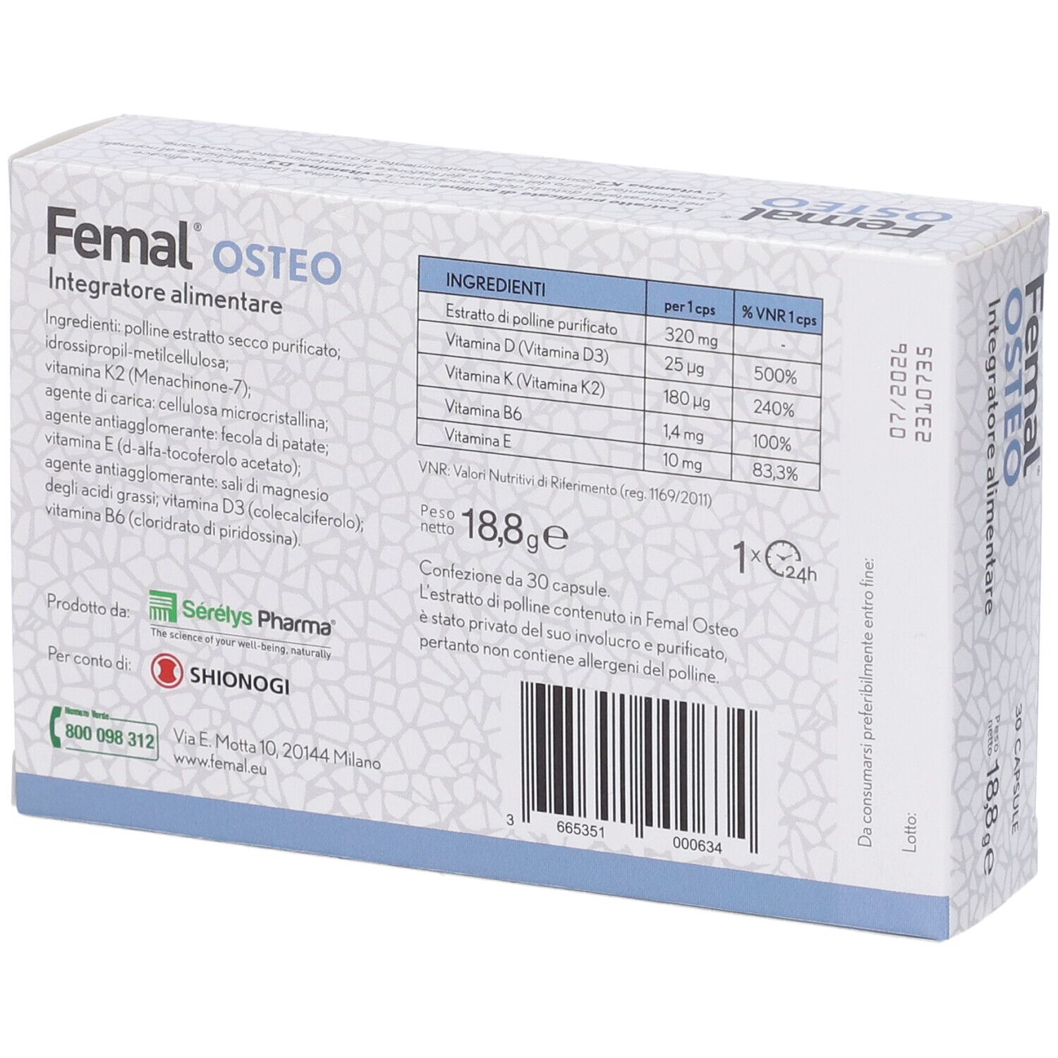 Femal Osteo 30 Capsule