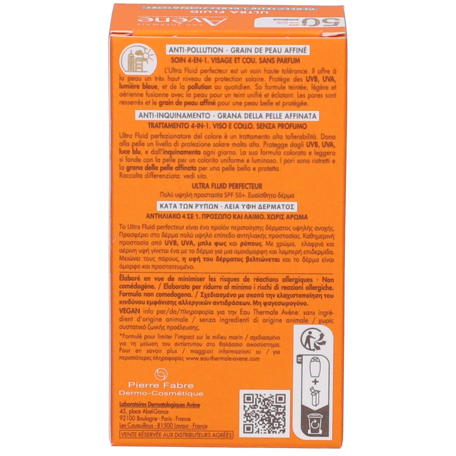 Avene Ultra Fluid Fluido Solare Perfezionatore SPF50+