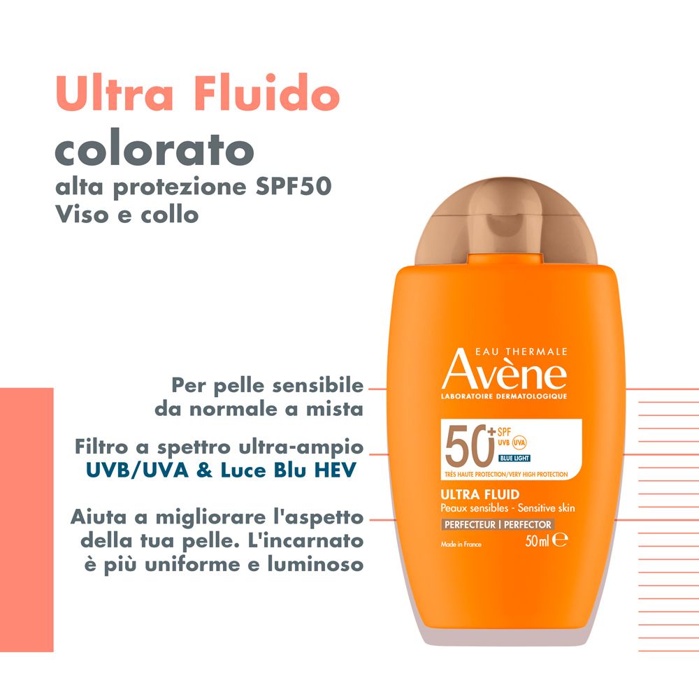 Avene Ultra Fluid Fluido Solare Perfezionatore SPF50+