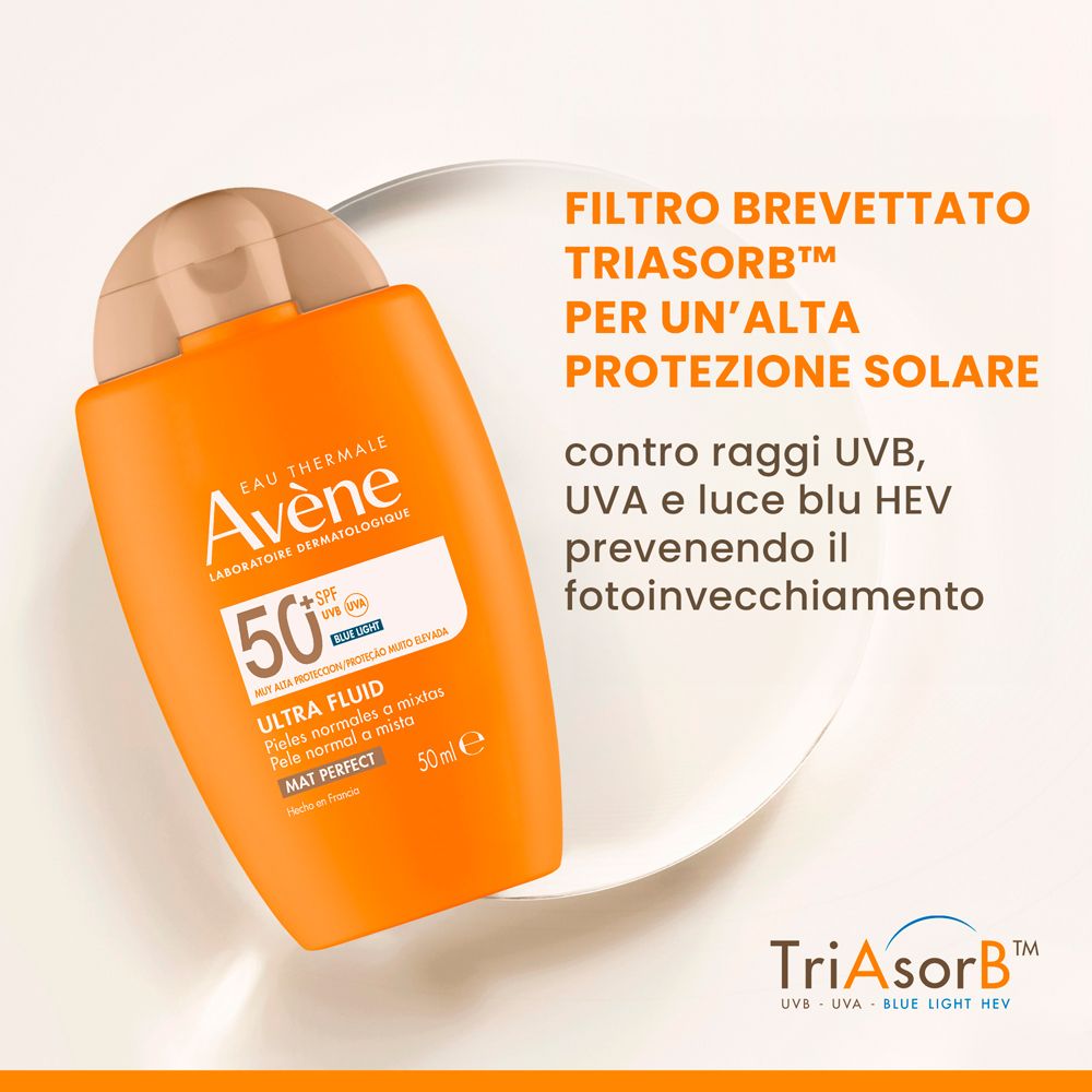 Avene Ultra Fluid Fluido Solare Perfezionatore SPF50+