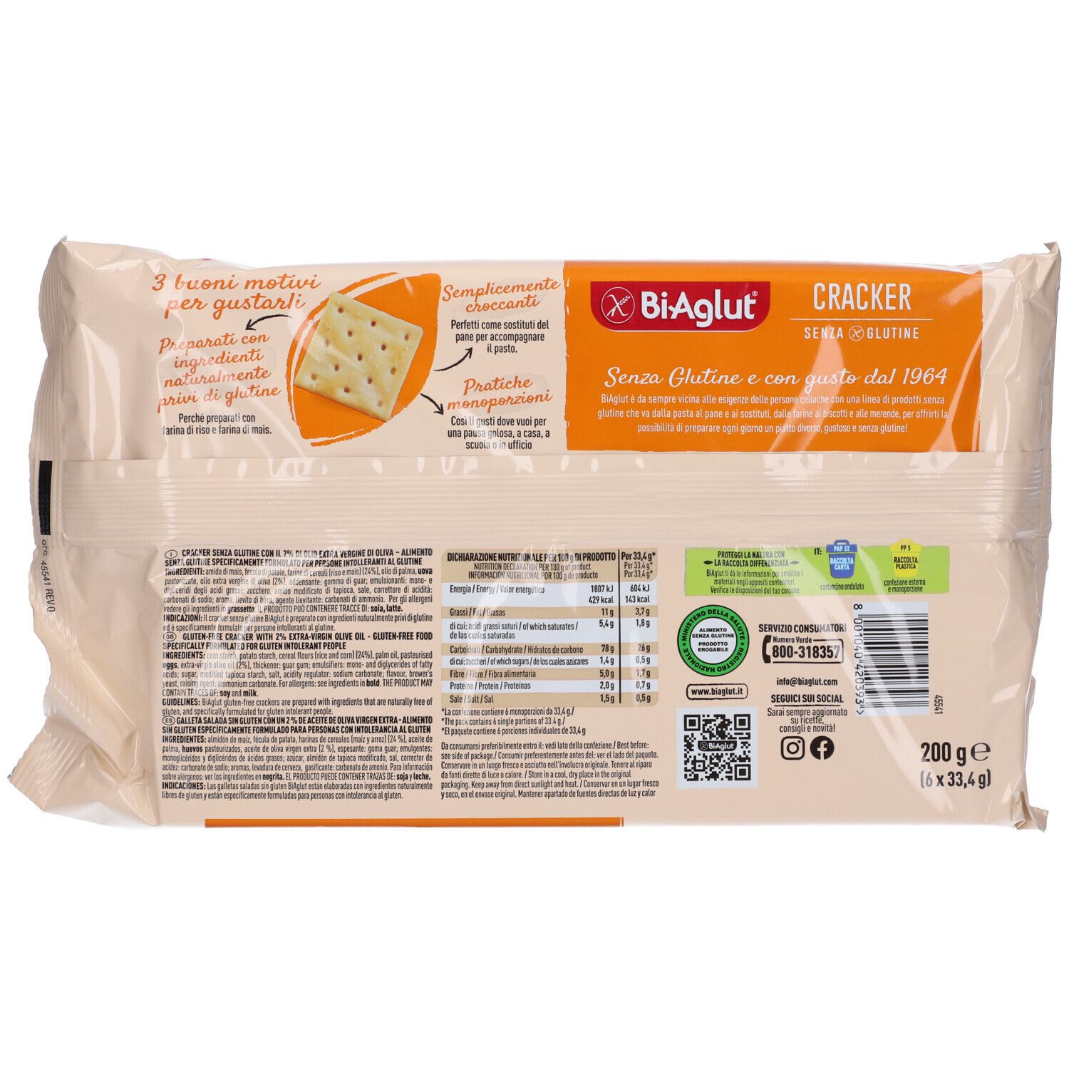 Biaglut Crackers 200 G