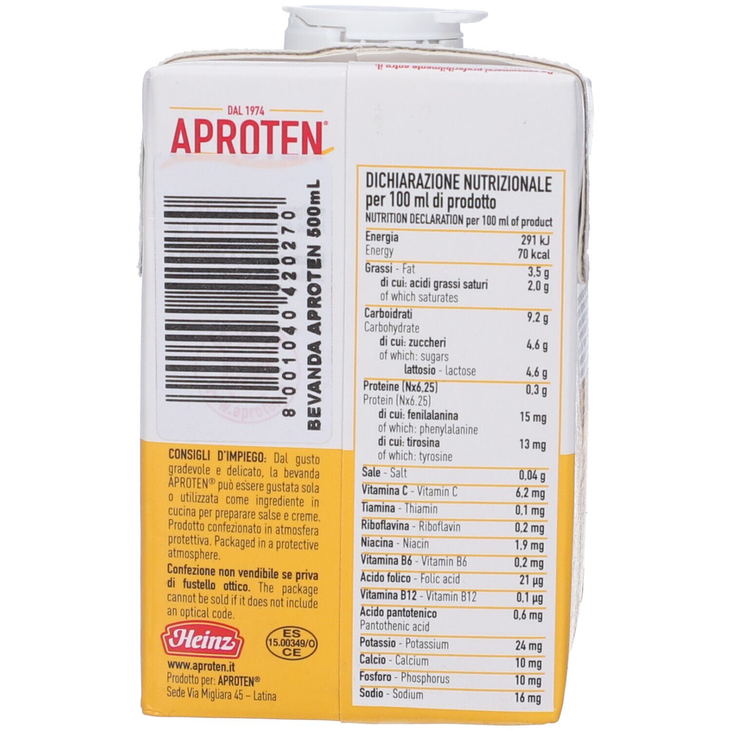 Aproten Bevanda 500 Ml