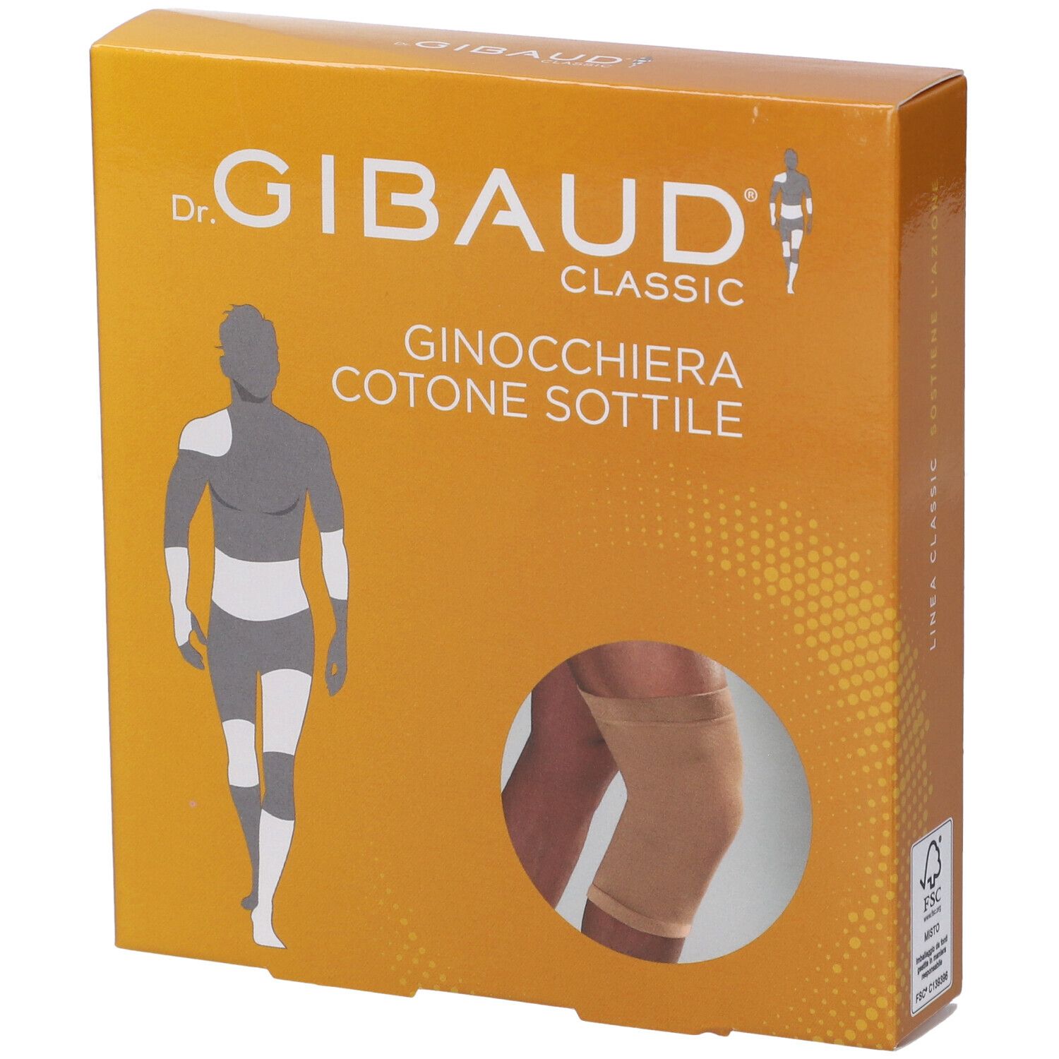 Ginocchiera In Cotone Sottile Gibaud Beige Misura 2