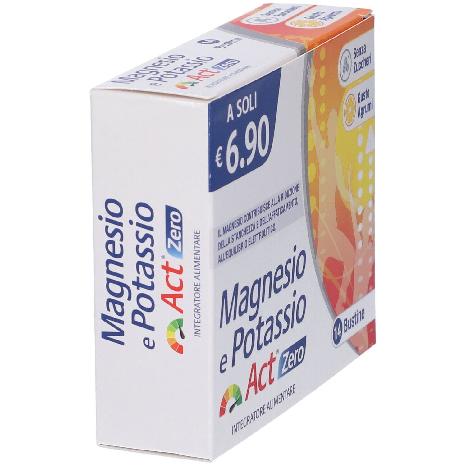 Magnesio E Potassio Act Zero 14 Bustine