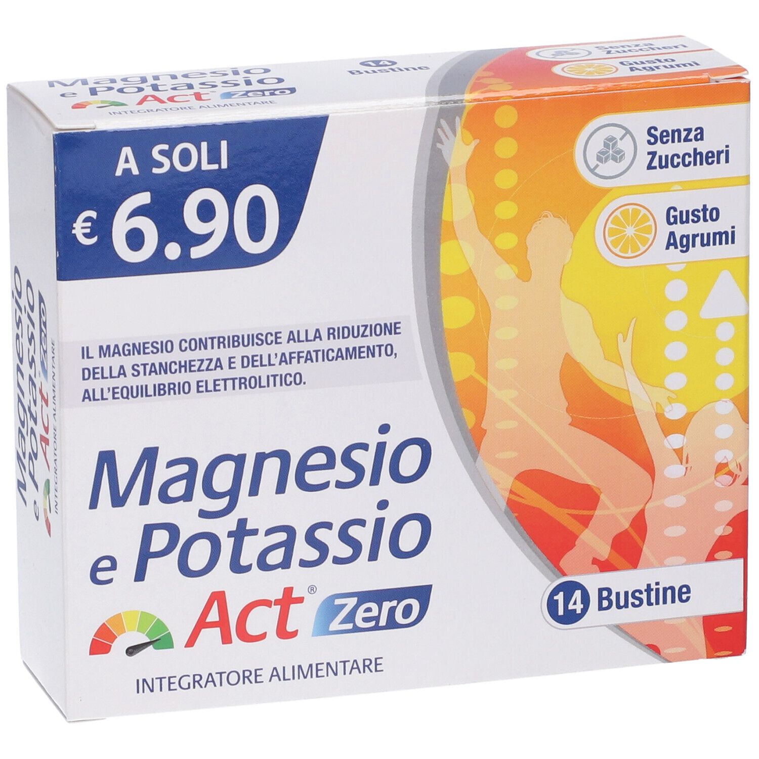 Magnesio E Potassio Act Zero 14 Bustine