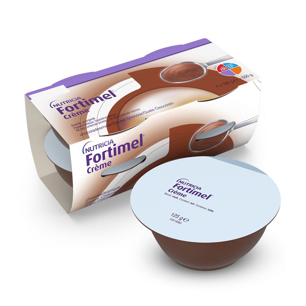 Nutricia Fortimel Creme,Gusto Cioccolato,Ipercalorico/proteico,4x125ml