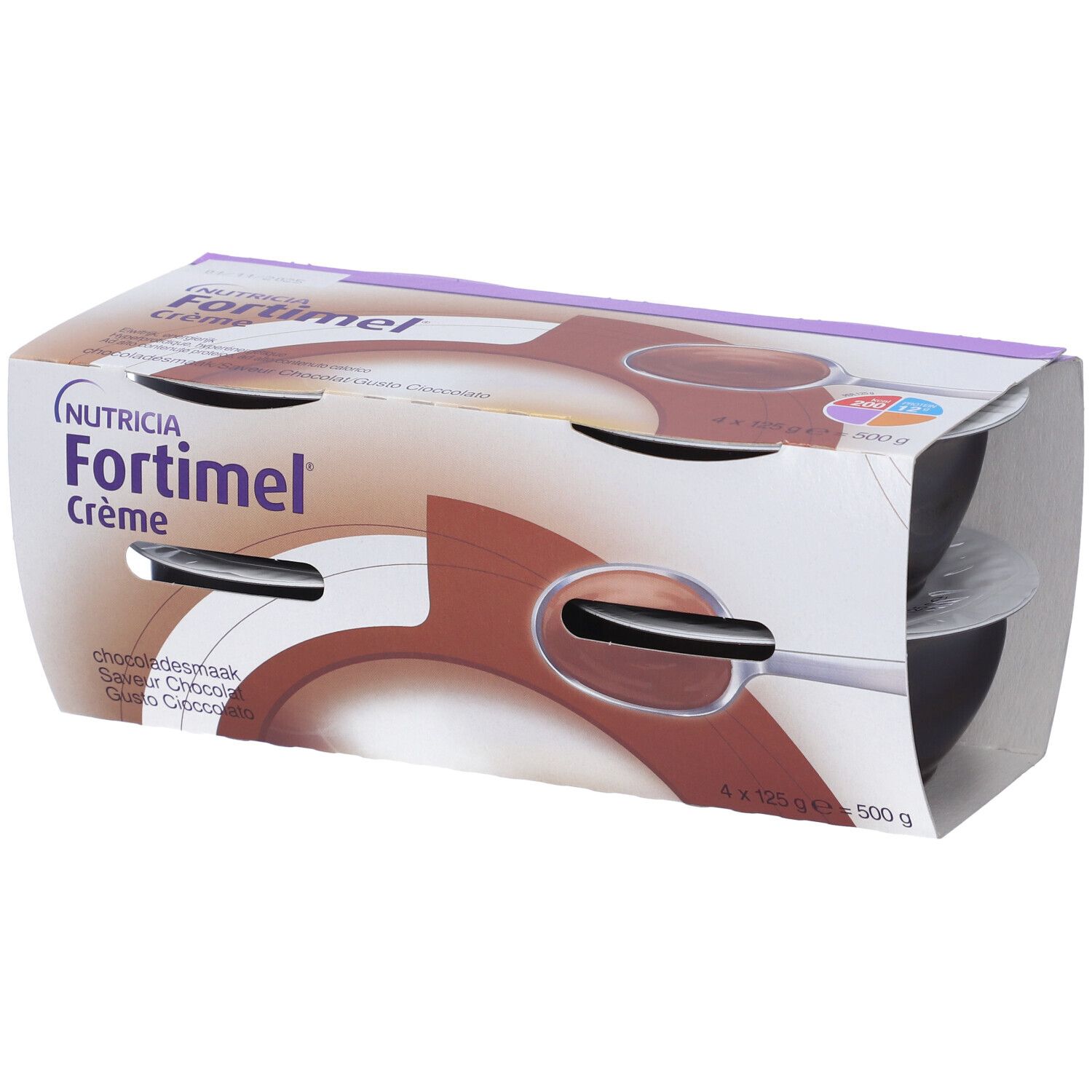 Nutricia Fortimel Creme,Gusto Cioccolato,Ipercalorico/proteico,4x125ml
