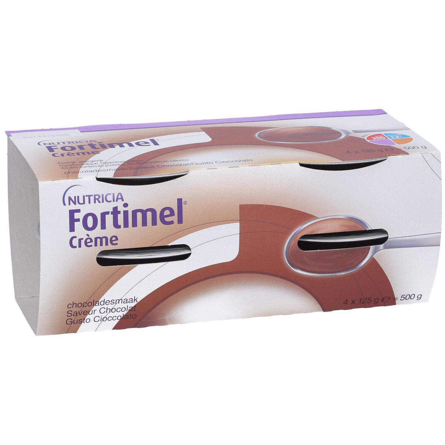 Nutricia Fortimel Creme,Gusto Cioccolato,Ipercalorico/proteico,4x125ml